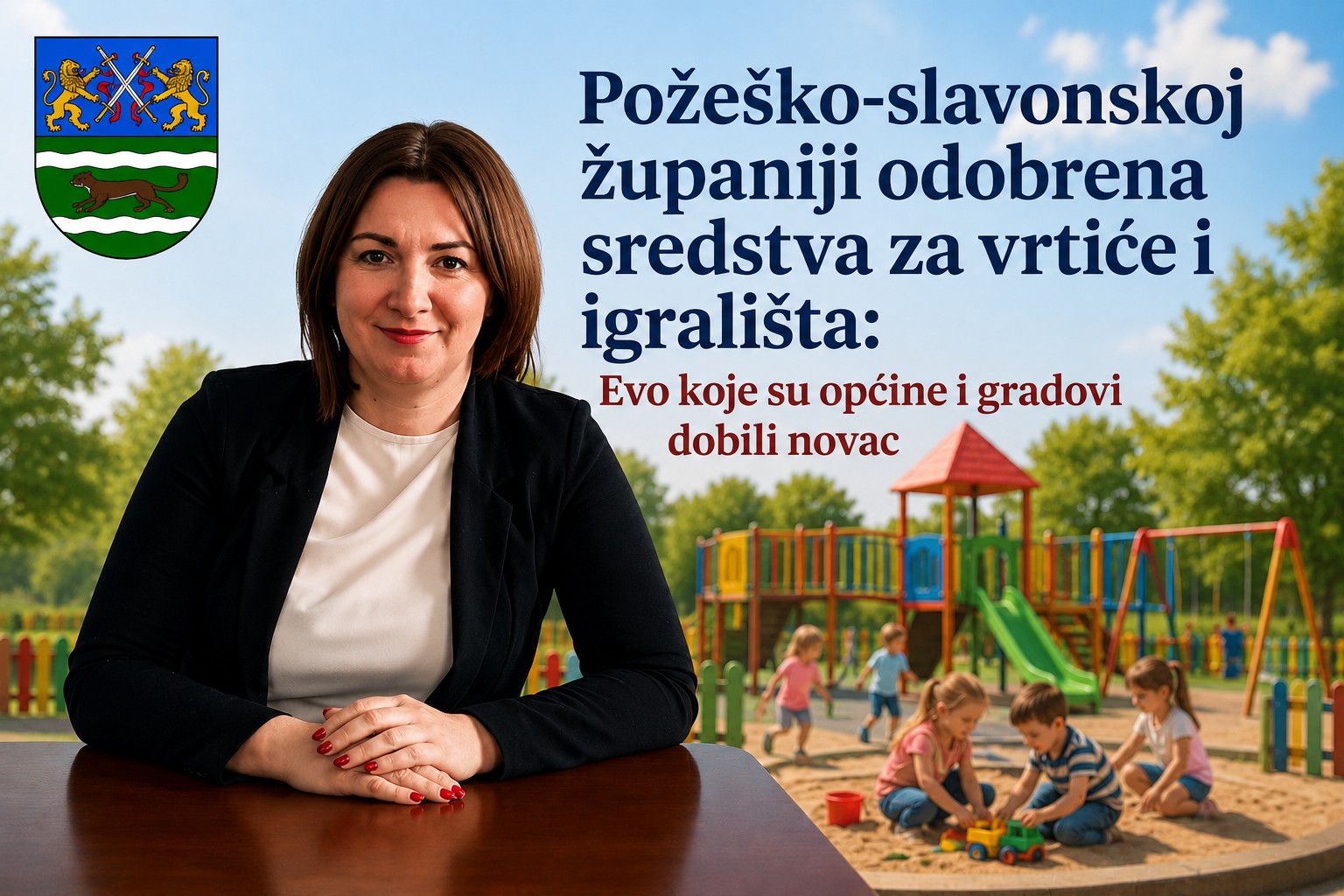 Požeško-slavonskoj županiji odobrena sredstva za vrtiće i igrališta: Evo koje su općine i gradovi dobili novac