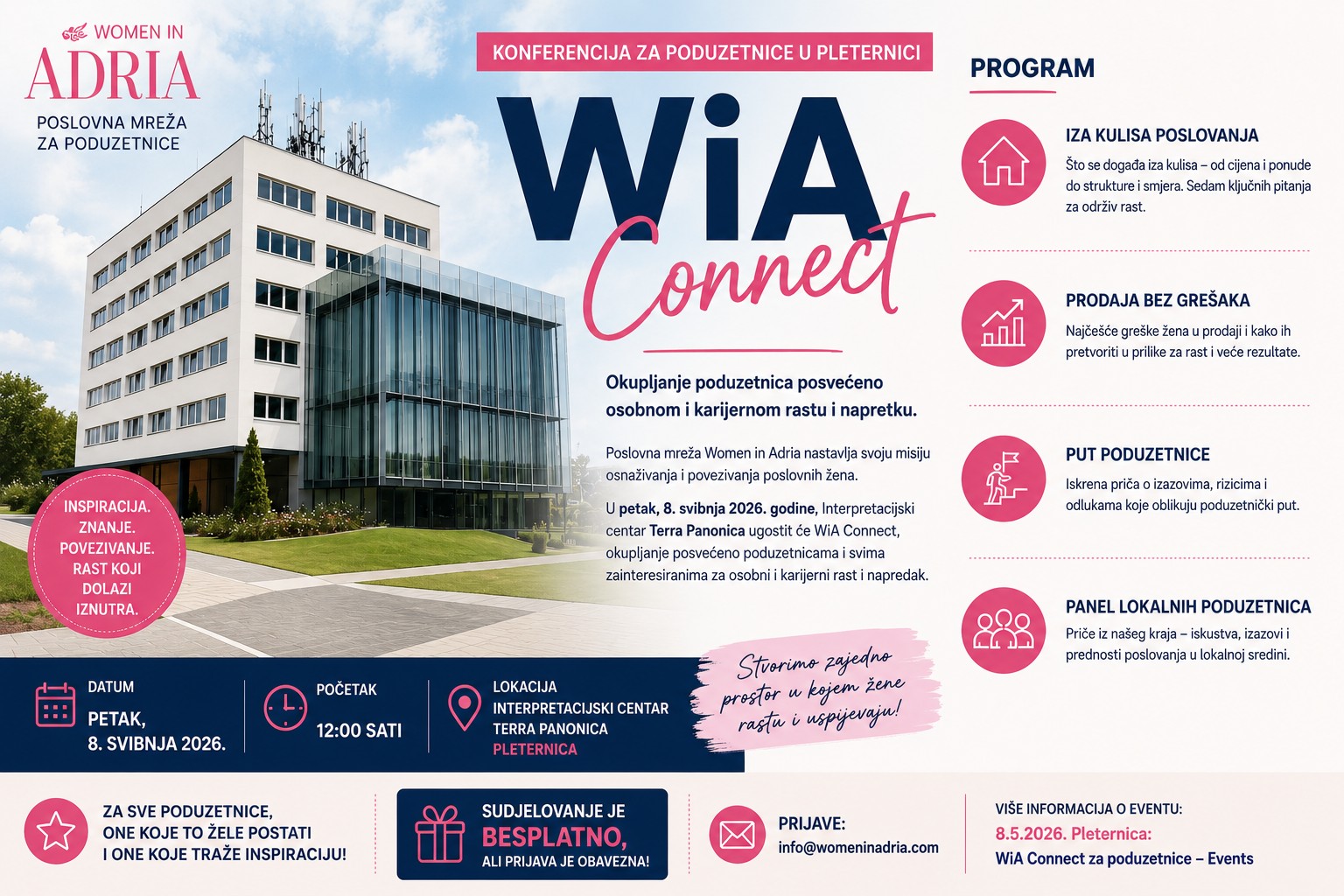 Pleternica okuplja poduzetnice iz cijele regije: WiA Connect donosi priče o uspjehu, prodaji i rastu poslovanja