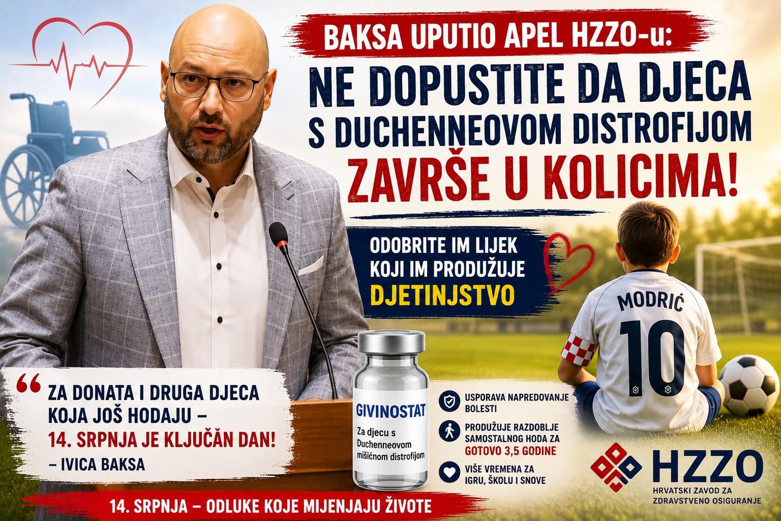 Baksa: Ne dopustite da djeca završe u kolicima!