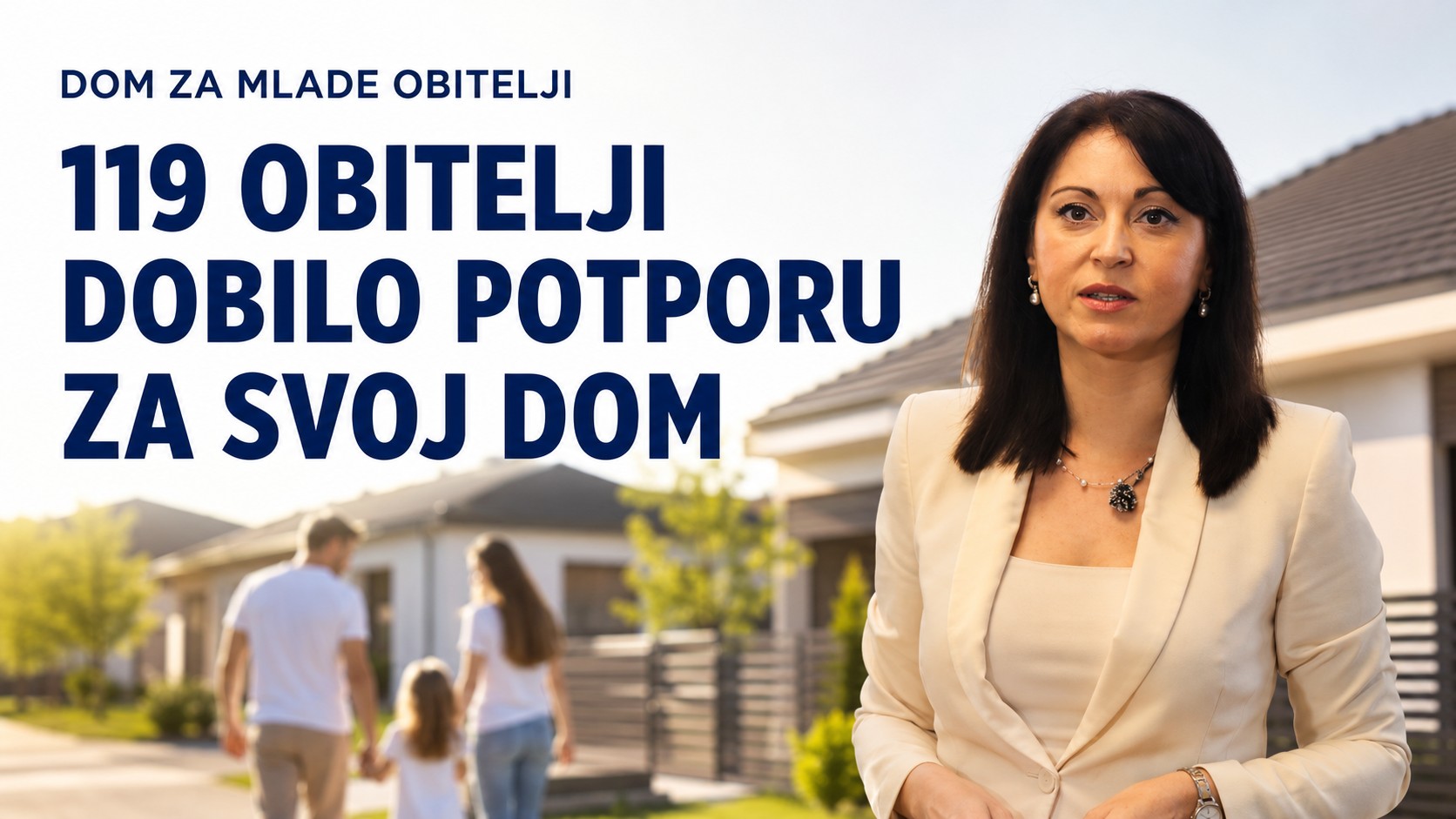 Županija podijelila 640 tisuća eura: Potporu za dom dobilo 119 mladih obitelji