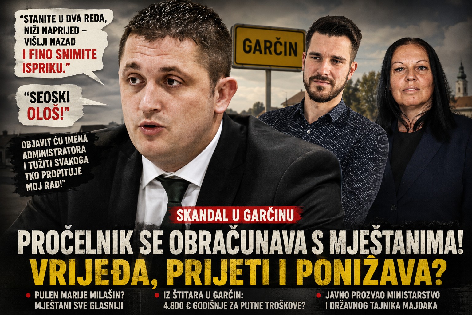 Pročelnik mještane nazvao “seoskim ološem” Tražio i “postrojavanje” za javnu ispriku!