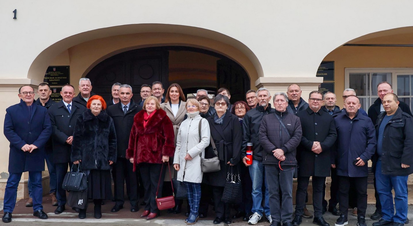 Prijam za branitelje u Požegi povodom 34. obljetnice međunarodnog priznanja Hrvatske