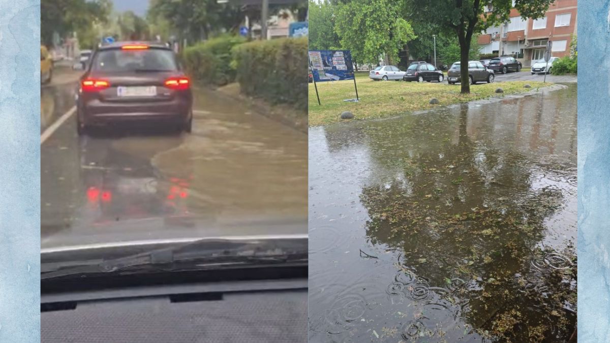 VIDEO Deset minuta nevremena bilo je dovoljno da Slavonski Brod "pliva" u smeću i vodi