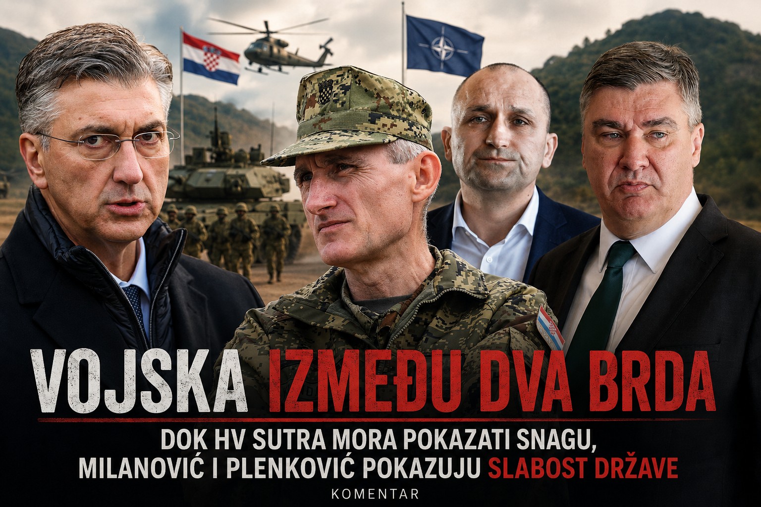 Najveći protivnik Hrvatske vojske nije na granici nego u Zagrebu