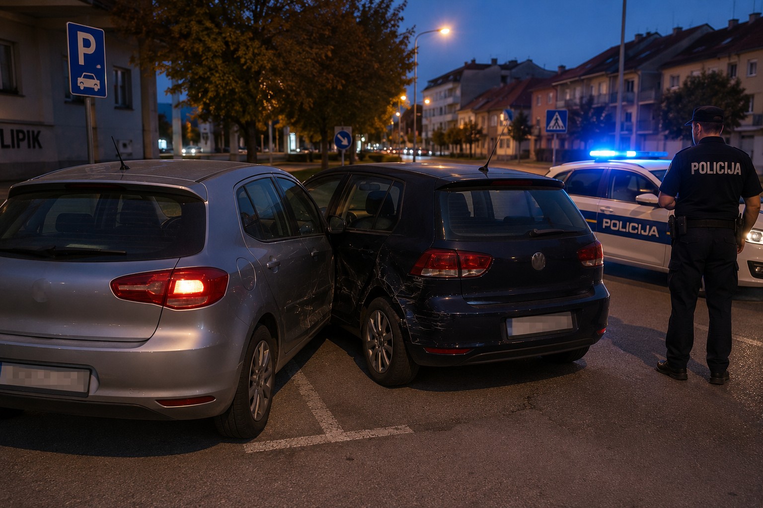 U Lipiku udario parkirani automobil pa pobjegao!
