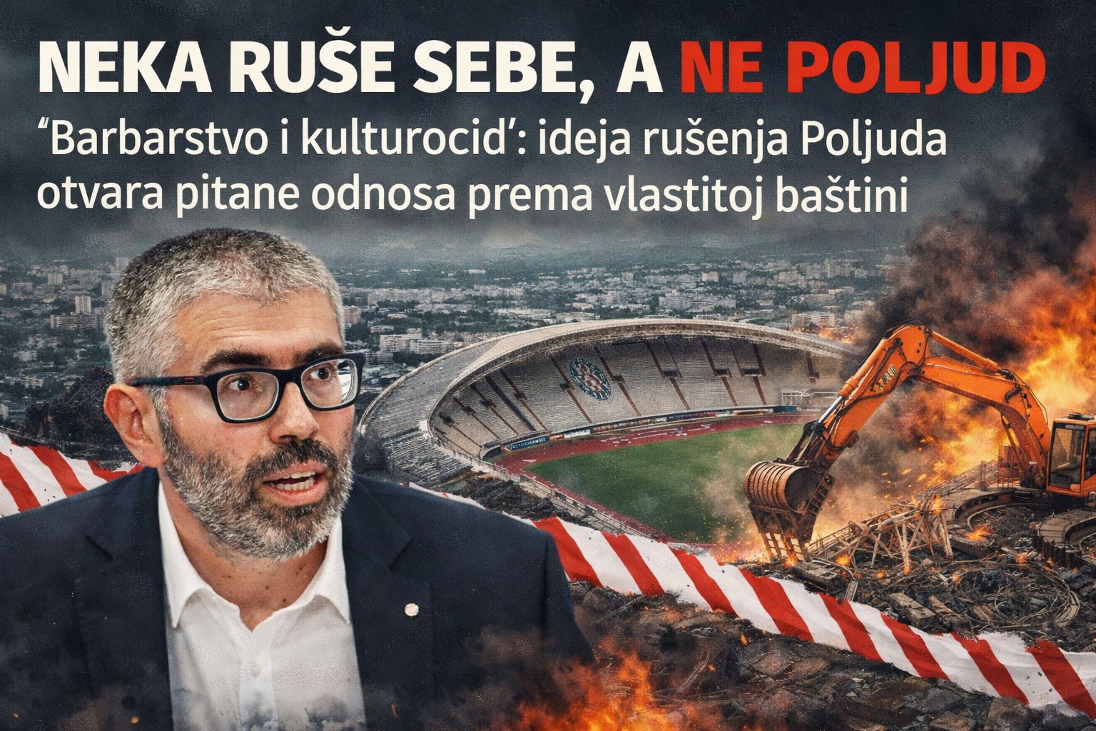 Barbarstvo i kulturocid’: nakon urušavanja kluba sada bi rušili i njegov simbol