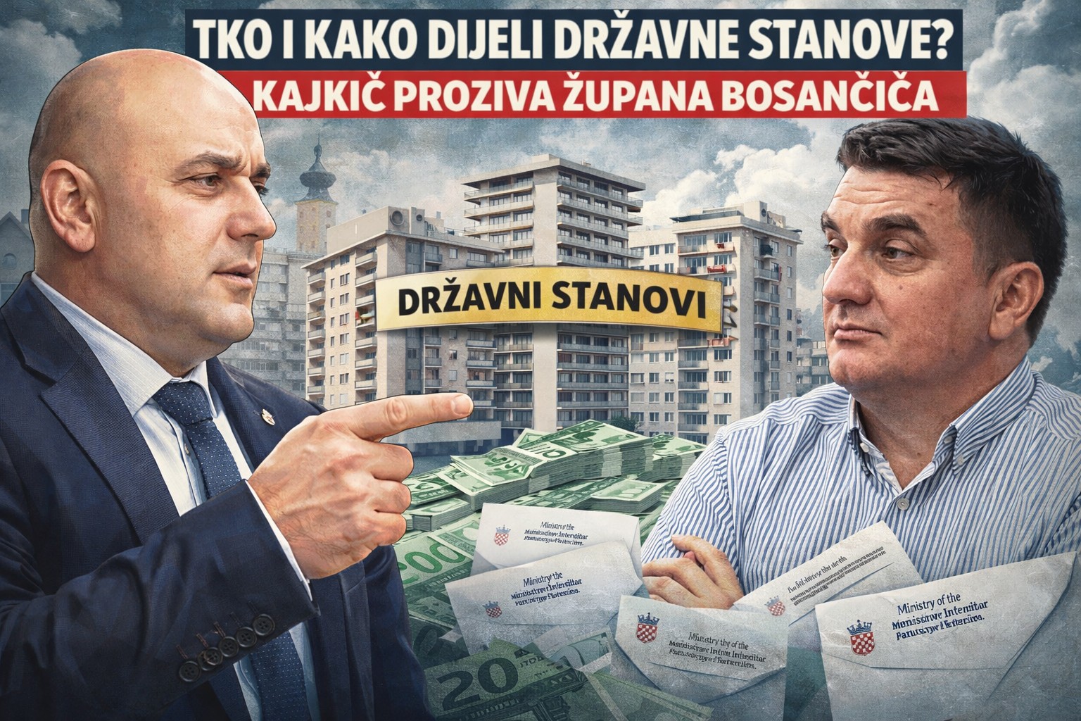 Tko i kako dijeli državne stanove Kajkić optužuje, Bosančić uzvraća