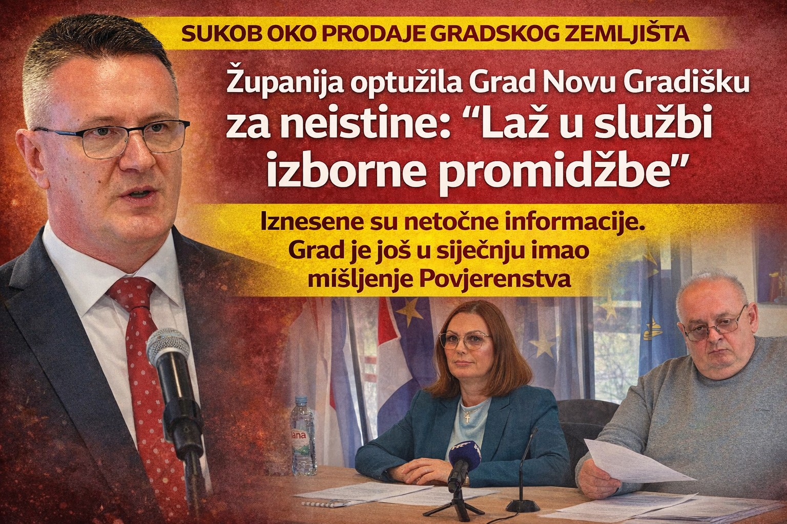 Županija optužila Grad Novu Gradišku za neistine: “Laž u službi izborne promidžbe”