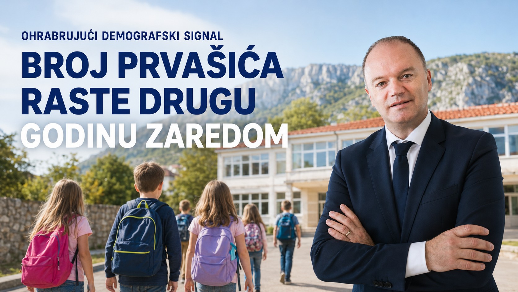 Cetinska krajina prkosi crnim prognozama: Broj prvašića raste drugu godinu zaredom