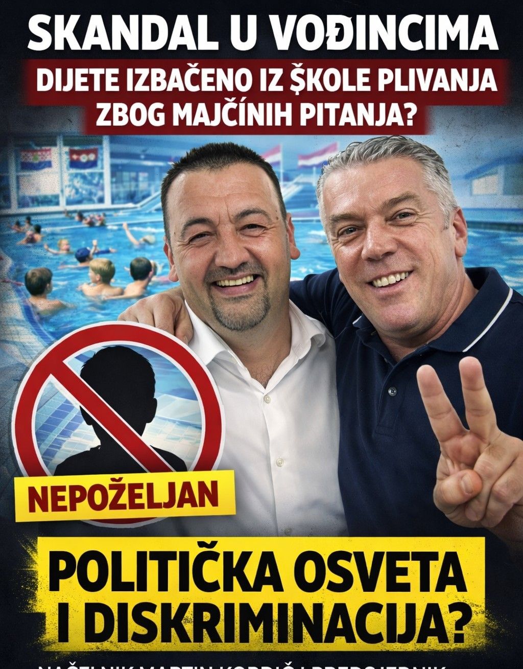 VOĐINSKI REICH: Hrvatski suverenist diskriminira hrvatsko dijete!