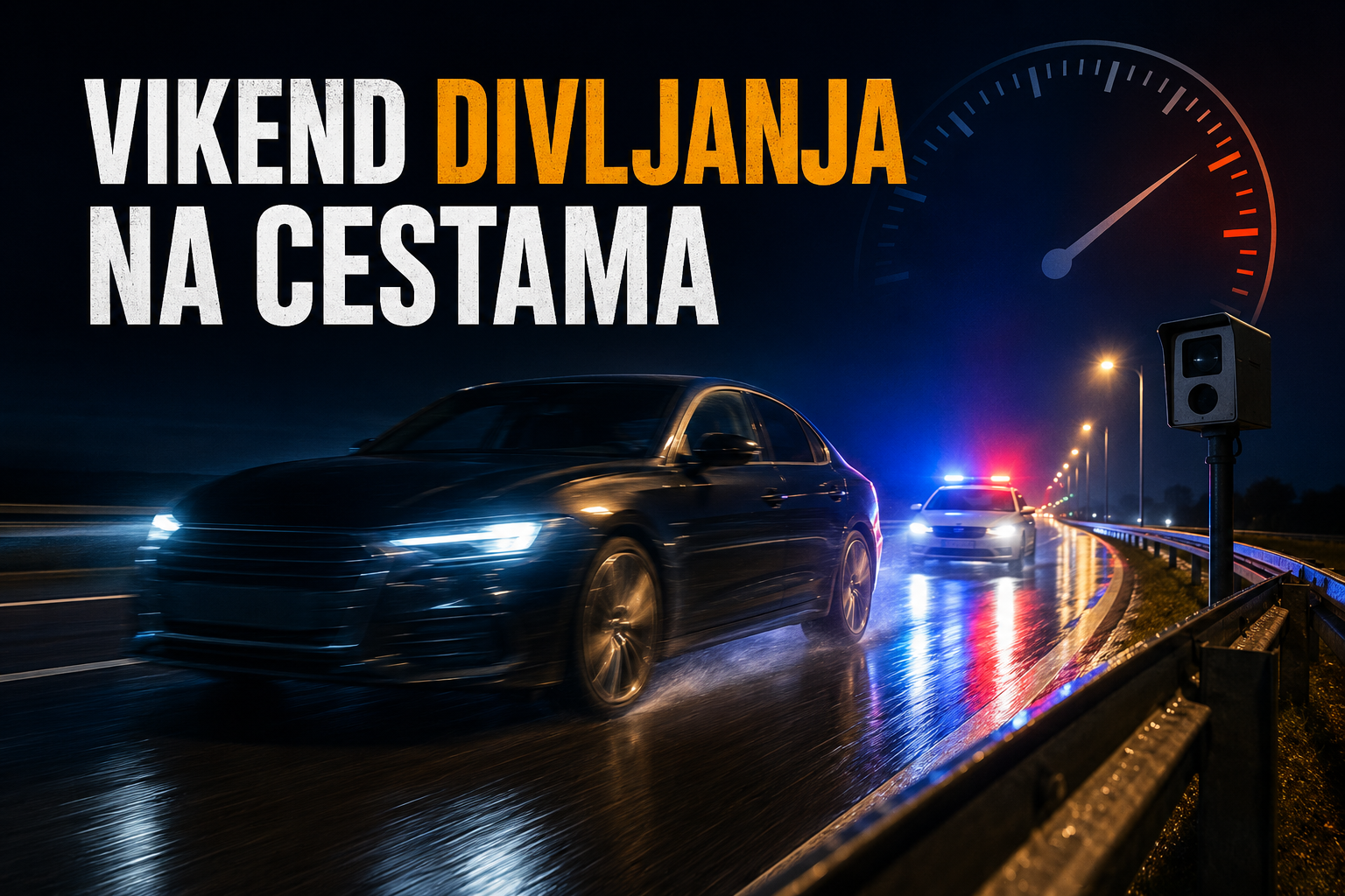 Jurili više od 210 km/h, vozač s 3,19 promila završio na triježnjenju