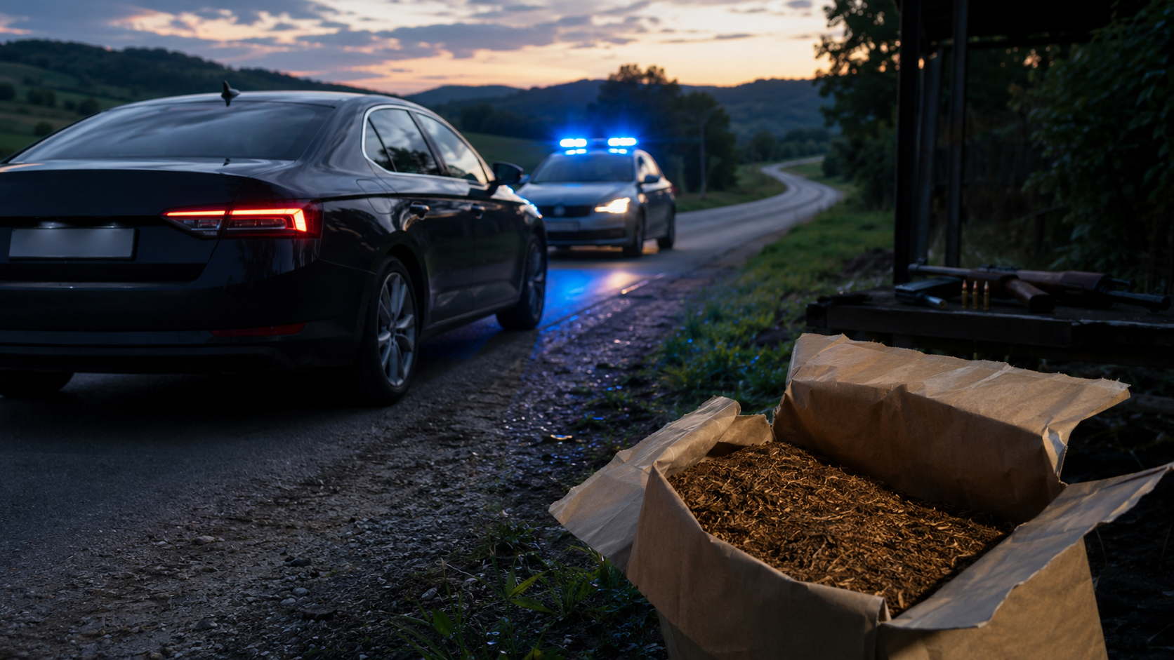 Zaustavili ih s 80 kilograma duhana, a onda u kućama pronašli puške i streljivo