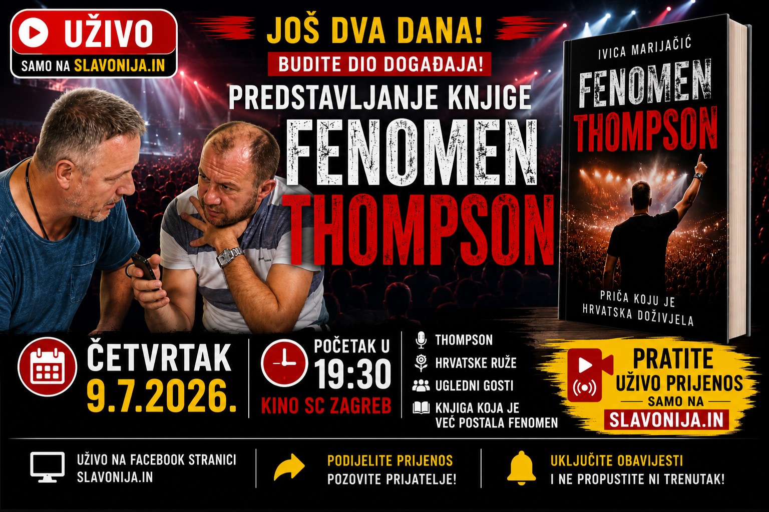 Kako ćete pratiti predstavljanje knjige "Fenomen Thompson"? Glasajte u našoj anketi!
