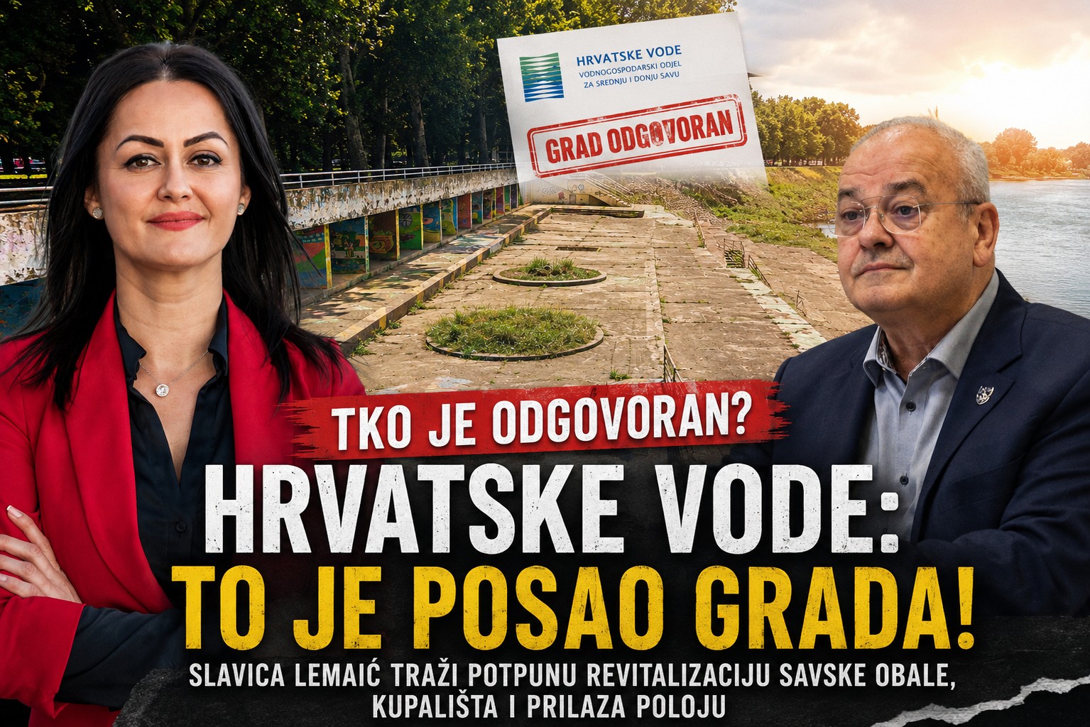 Hrvatske vode: Za kupalište, šetnicu i prilaz Poloju zadužen je Grad Slavonski Brod