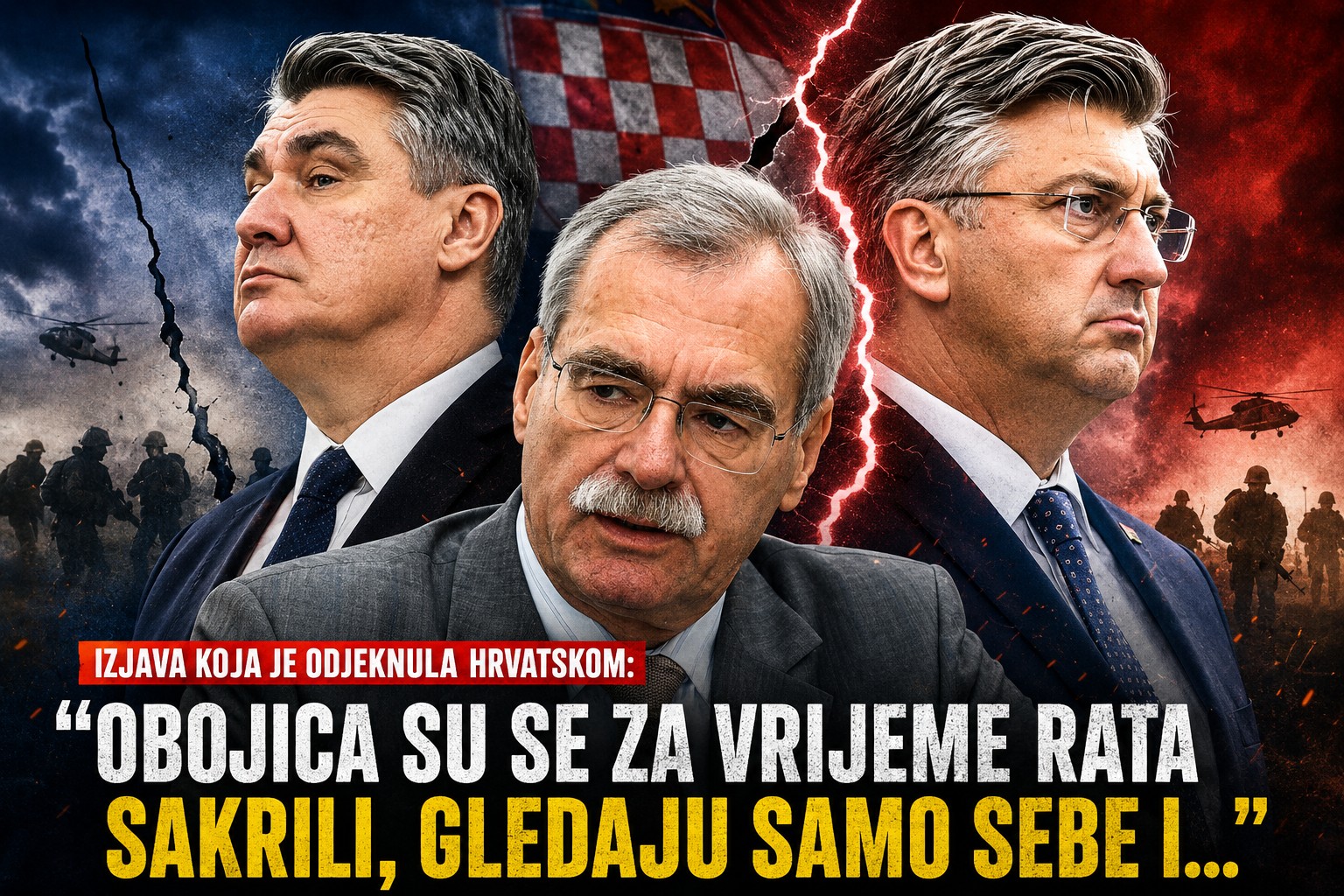 Hebrang: "Milanović i Plenković sakrili su se za vrijeme rata, a danas ponižavaju Hrvatsku vojsku"