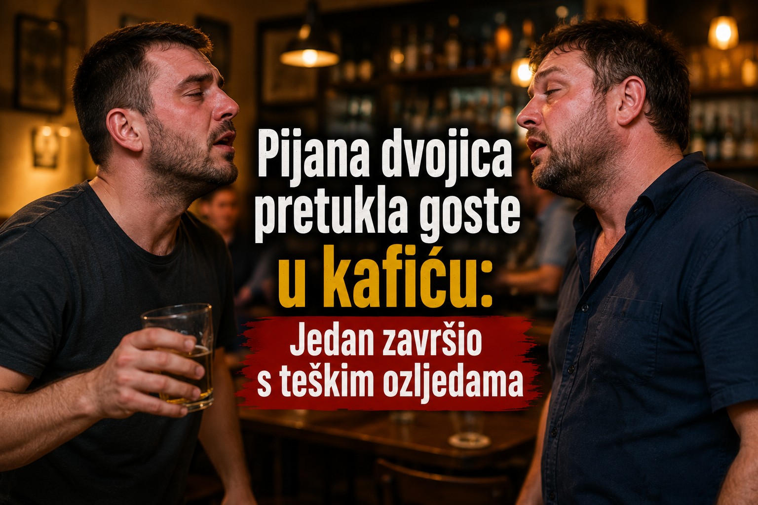 Pijana dvojica pretukla goste: Jedan završio s teškim ozljedama