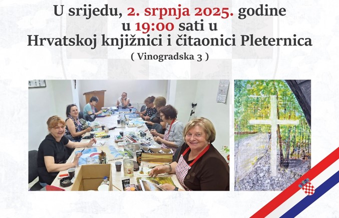 Od bojišta do platna i stiha: Braniteljice 123. brigade izlažu u Pleternici