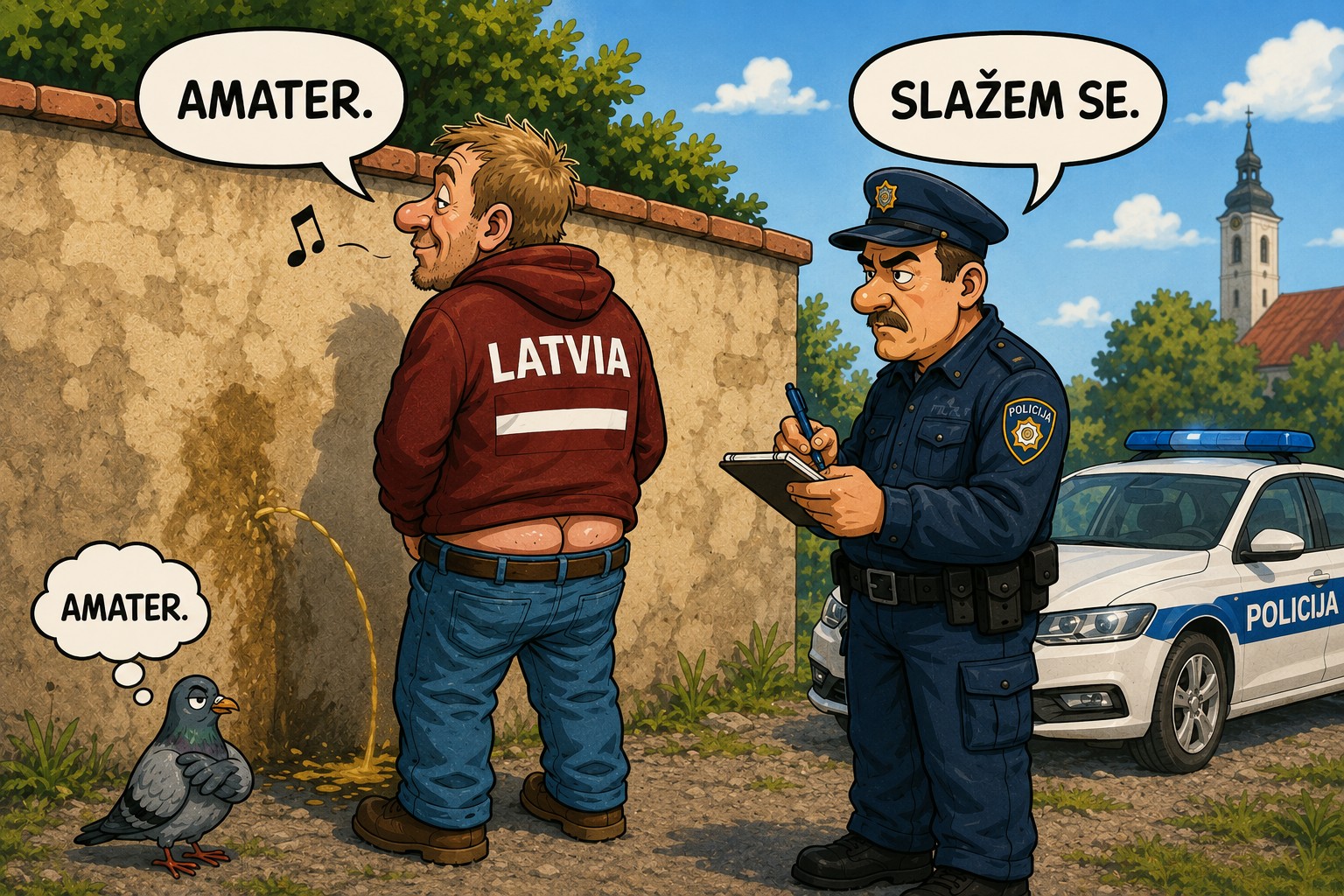 Latvijski turist u Okučanima pronašao alternativnu javnu infrastrukturu