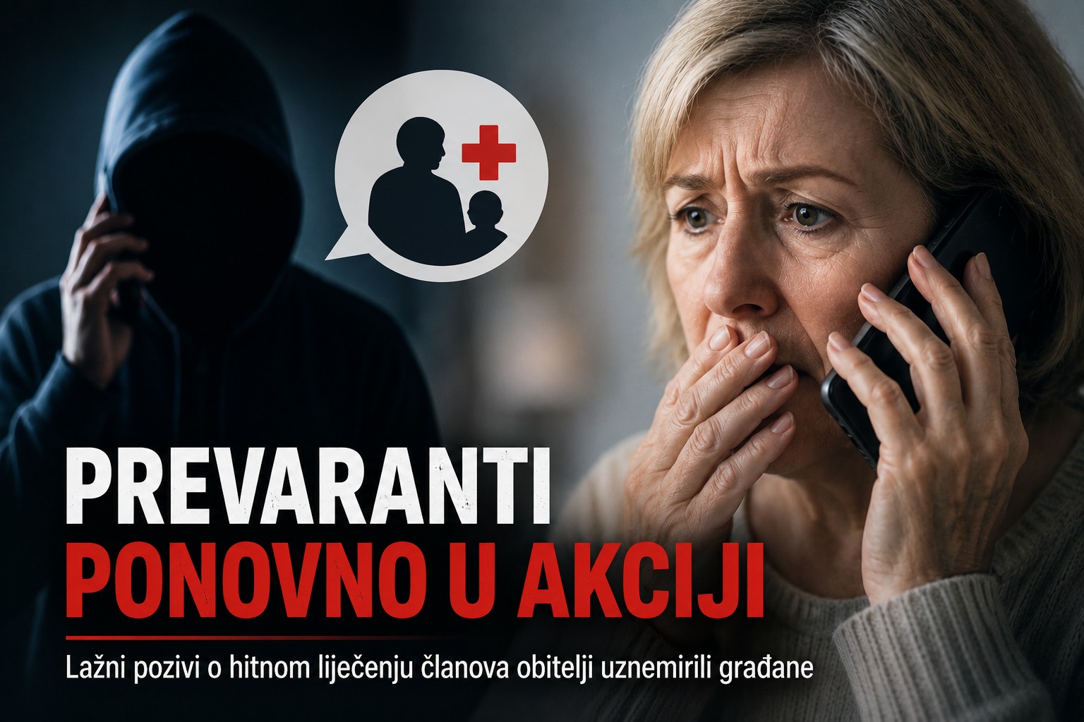 Lažni pozivi o hitnom liječenju članova obitelji uznemirili građane