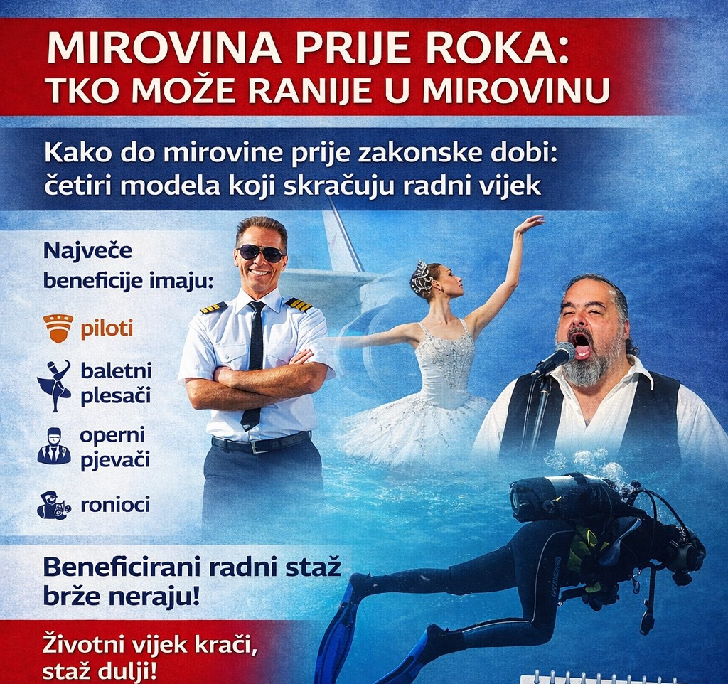 Kako do mirovine prije zakonske dobi: četiri modela koji skraćuju radni vijek