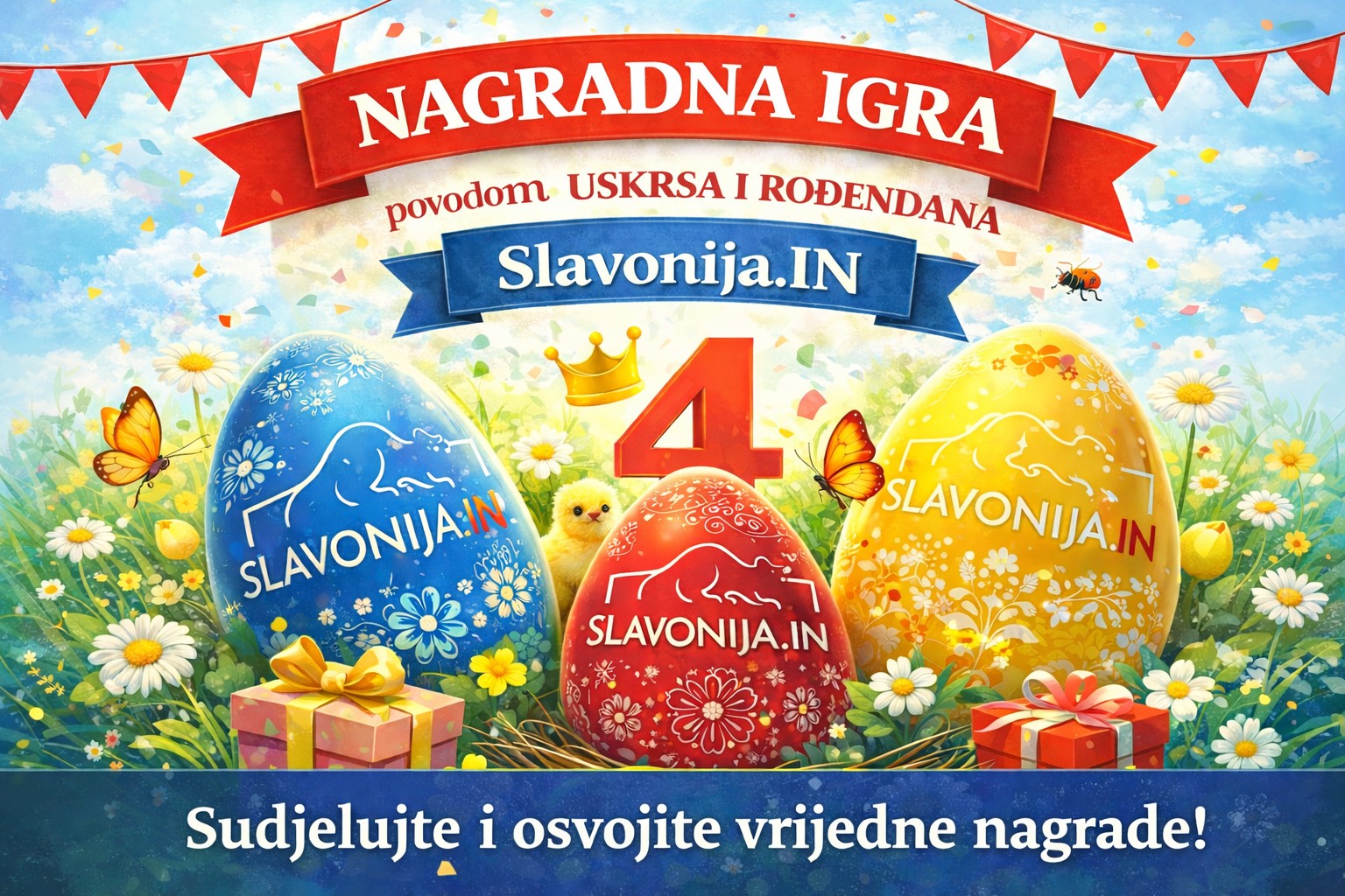 Slavonija.IN slavi 4. rođendan uz nagradnu igru za čitatelje