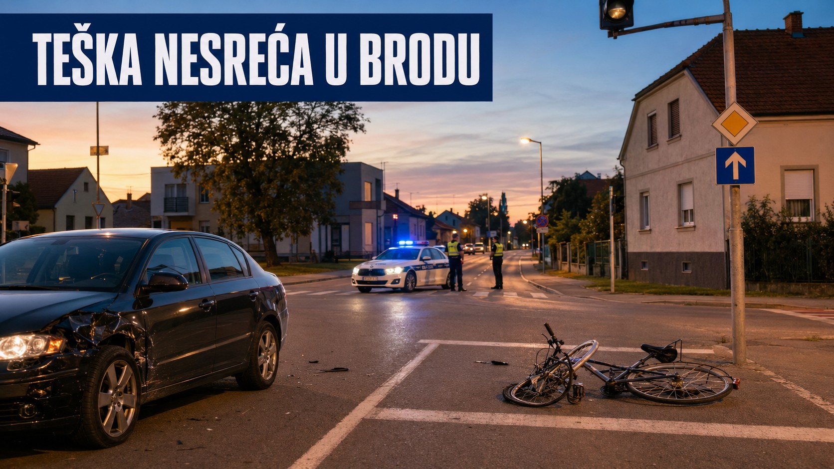 Pijani vozač oduzeo prednost biciklistu: Nakon udara odbačen je na kolnik