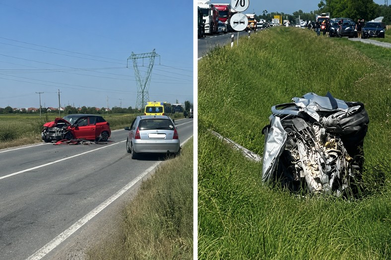Sedmero završilo u bolnici nakon silovitog sudara: Jedan automobil završio u kanalu