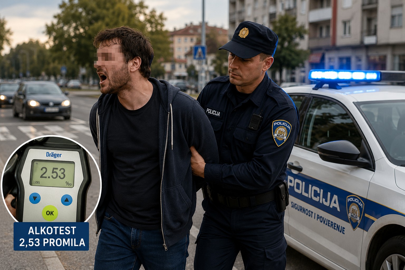 Pijan galamio na ulici i ometao promet