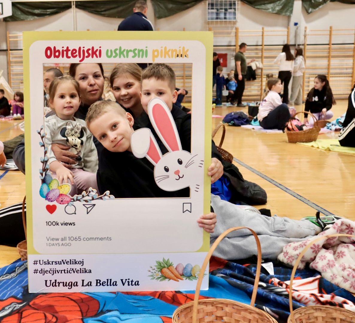 Više od 50 sudionika na 4. obiteljskom uskrsnom pikniku: igra, smijeh i zajedništvo ispunili dvoranu