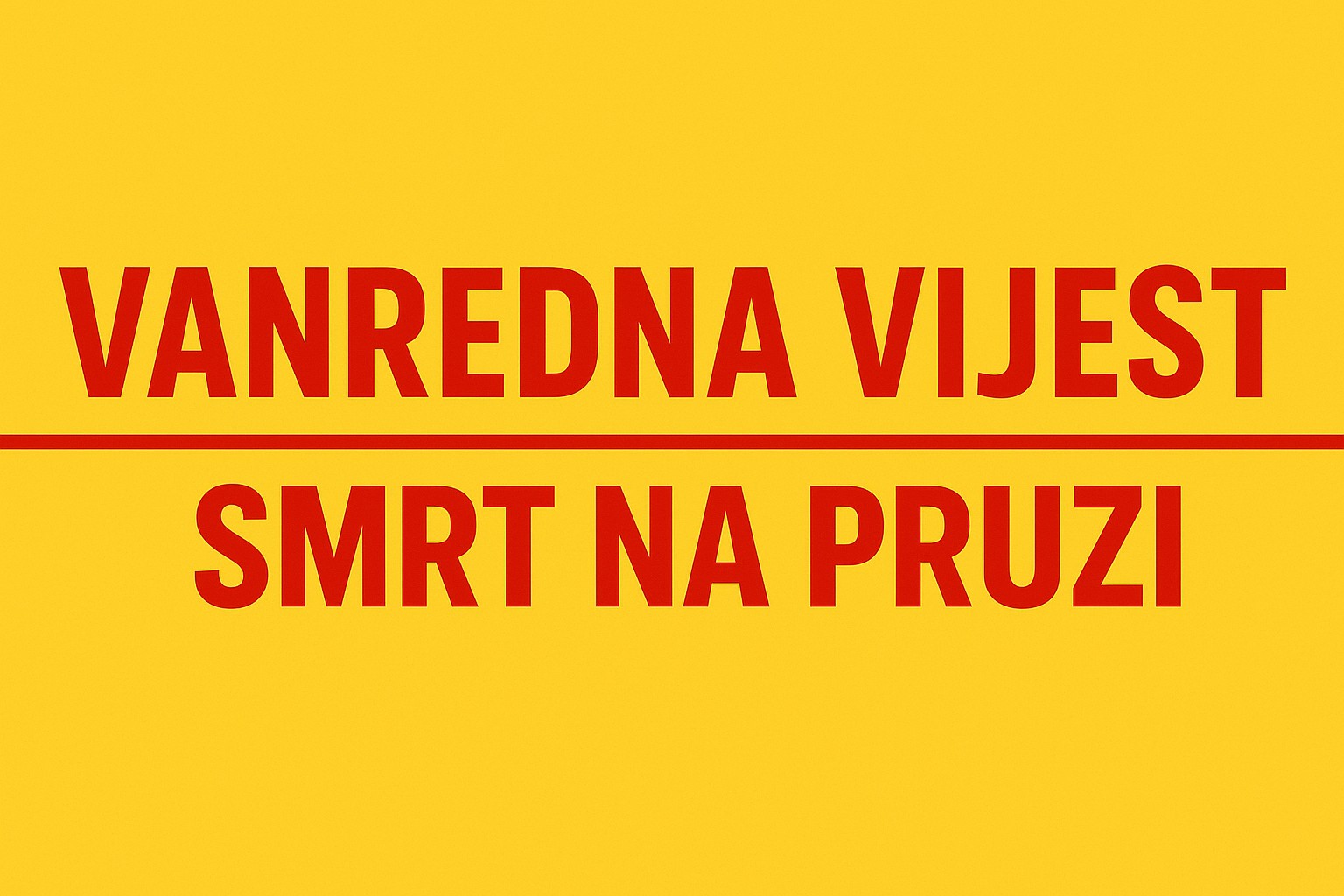 Smrtno stradala jedna osoba u naletu vlaka