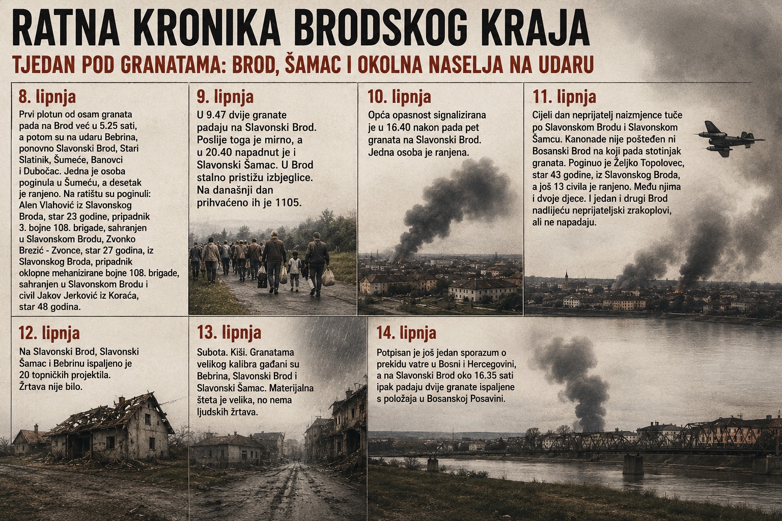 Tjedan pod granatama: Brod, Šamac i okolna naselja na udaru